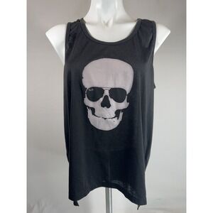 Ray Ban Tank Top Womens Small Black Graphic Casual Streetwear
